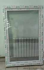 Эконом вариант пластикового поворотно-откидного окна 1000*1500